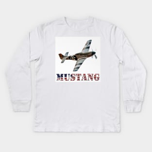 P51 Mustang Kids Long Sleeve T-Shirt